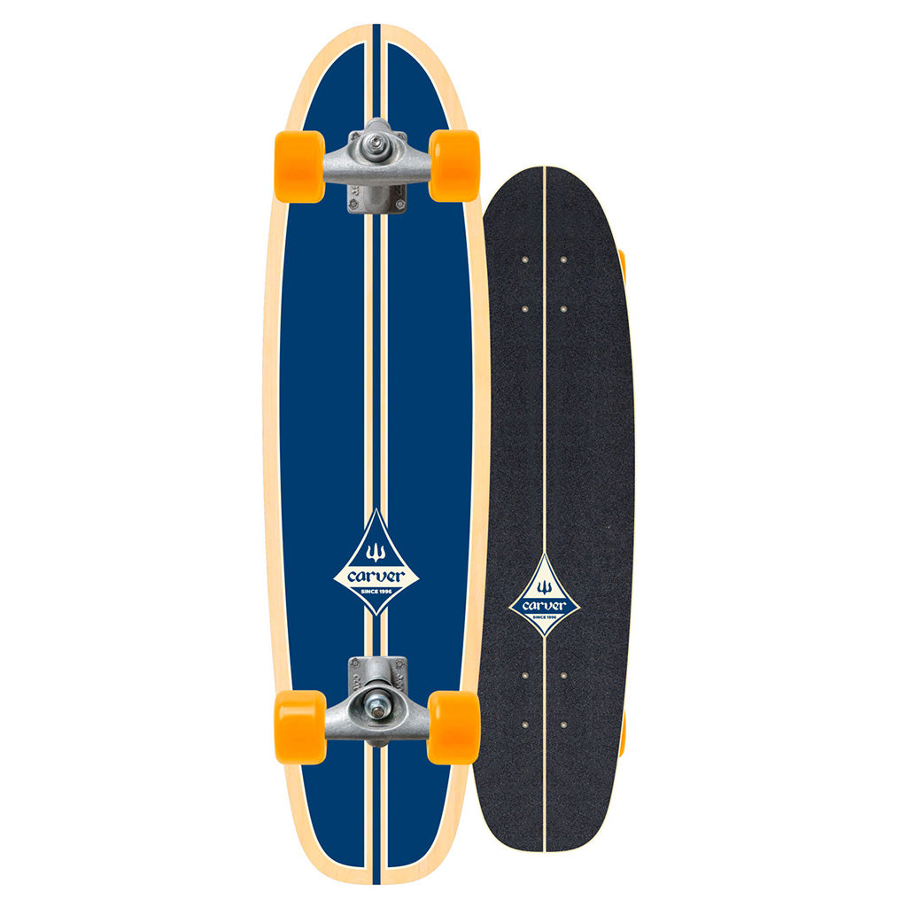 Carver Skateboards Surfrider Blue Surfskate C5 Raw Complete - (V4)29.0"