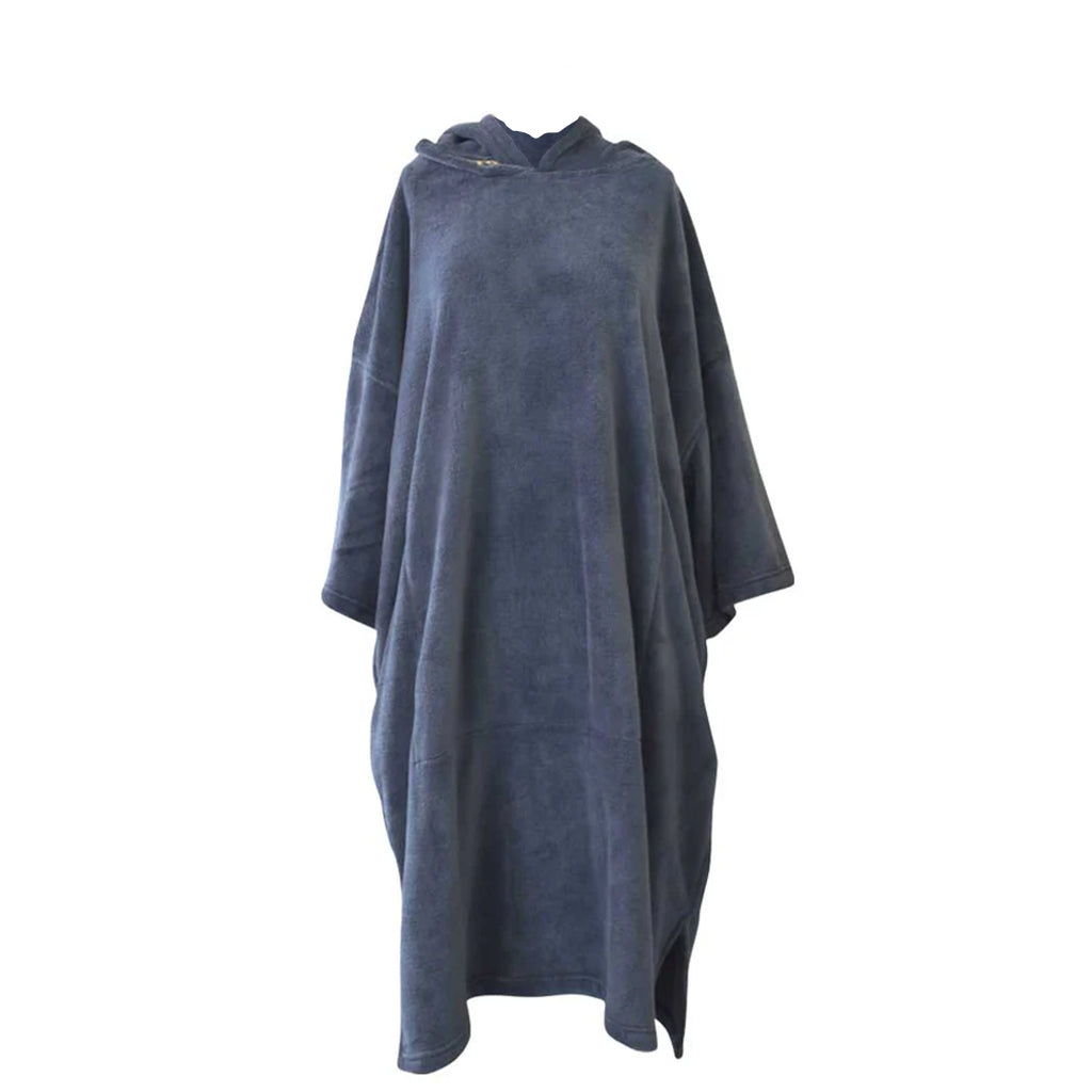 Blocksurf TLS Microfleece Wetsuit Changing Robe/Poncho - Charcoal
