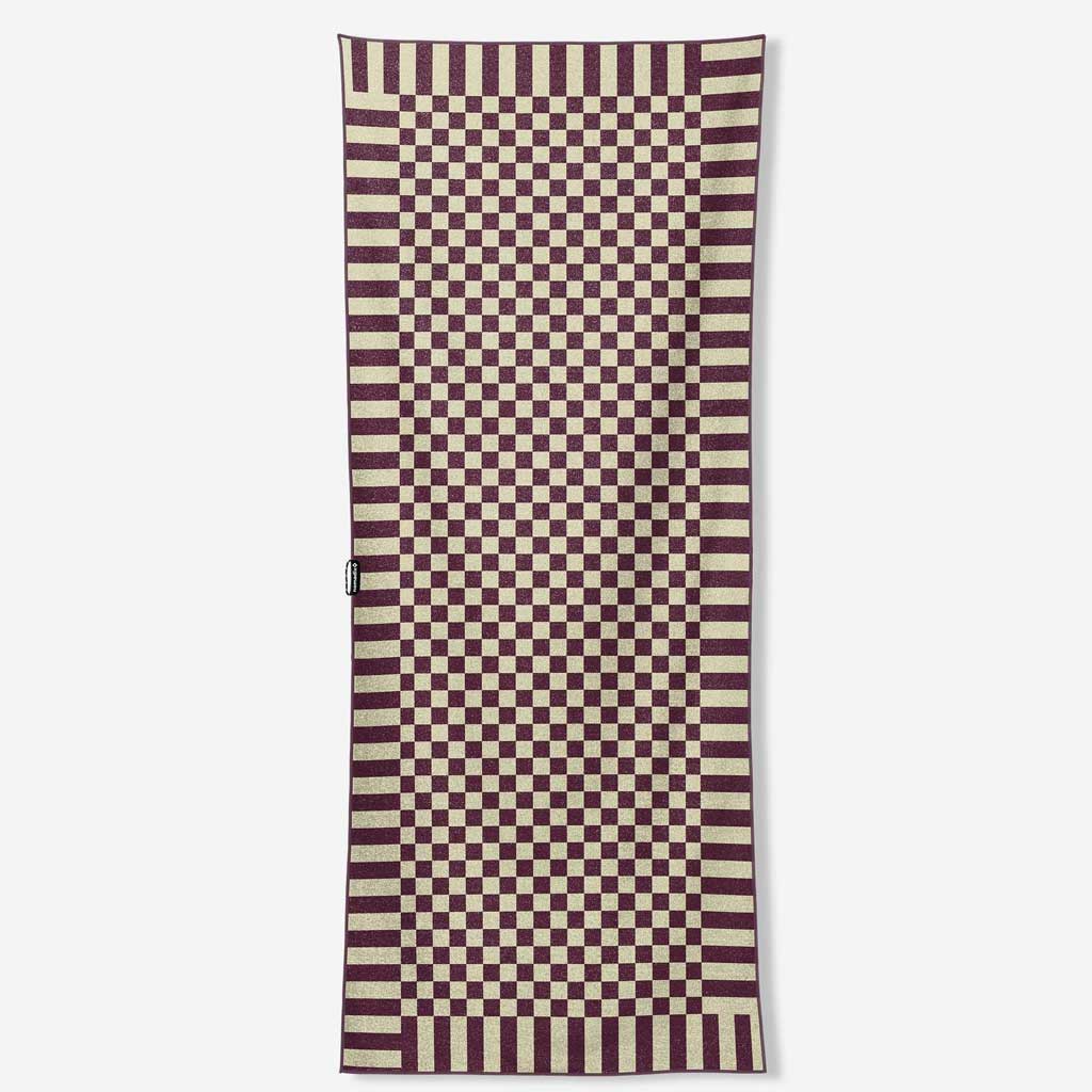 Nomadix Orginal Towel - Checked Out Burgundy