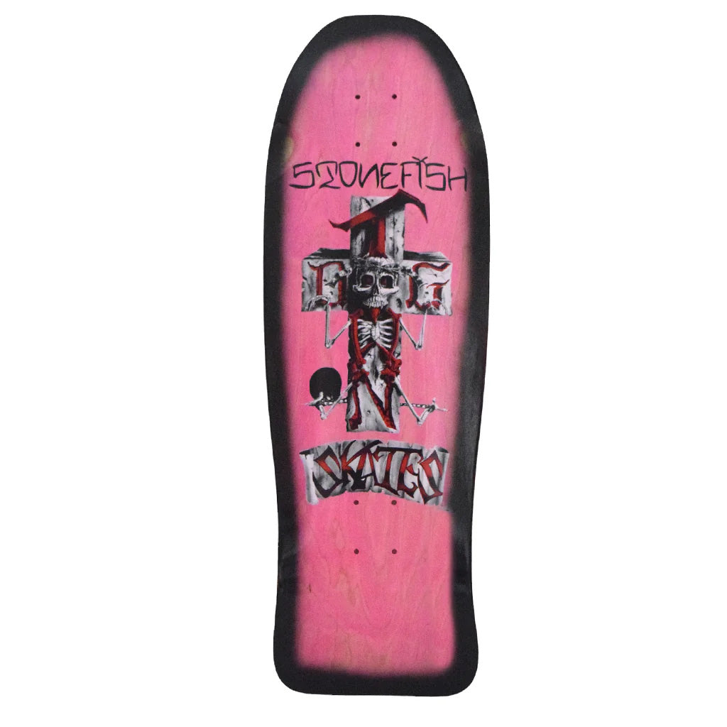 Dogtown Stonefish 80s Reissue Deck - 10.125&quot; x 30.325&quot;/Pink - Seaside Surf Shop 