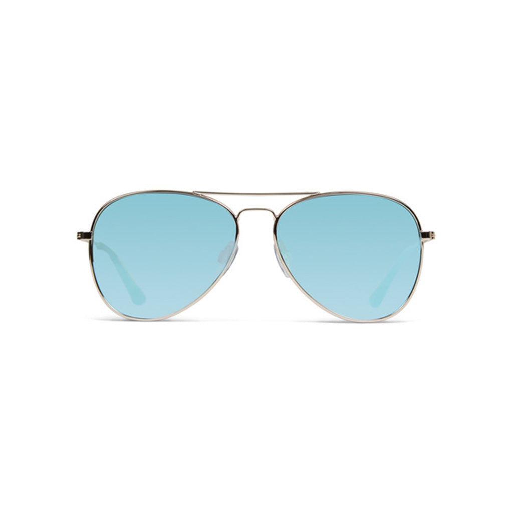 Dot Dash Sunglasses - Aerogizmo - Gold Gloss/Blue Chrome