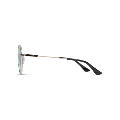 Dot Dash Sunglasses - Aerogizmo - Gold Gloss/Blue Chrome