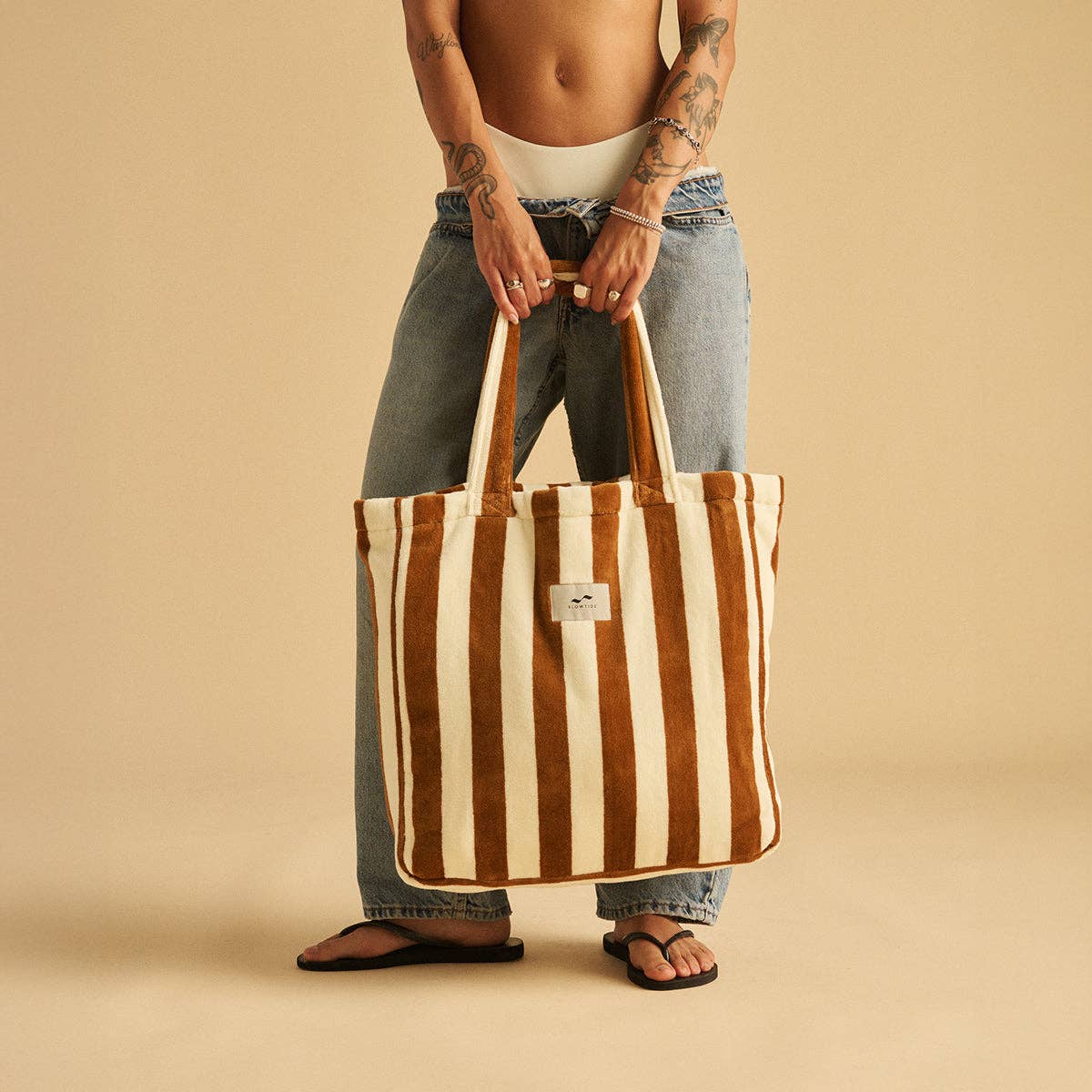 Cabana Terry Tote Bag - Brush
