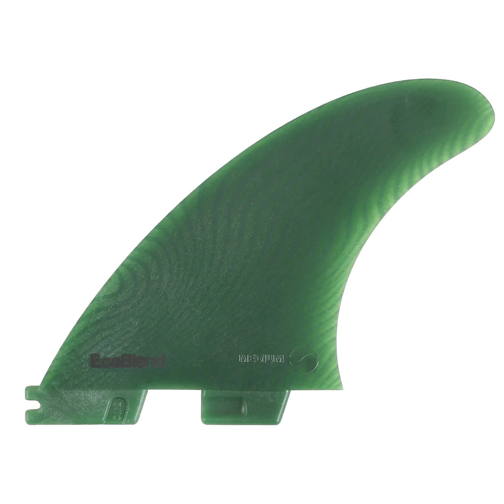 FCS II Carver Medium Neo Glass Thruster Fin Set - Sage