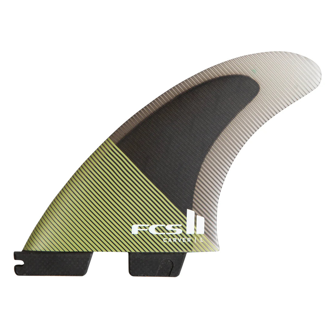 FCS II Carver PC Carbon Large Thruster Set Fins - Eucalyptus