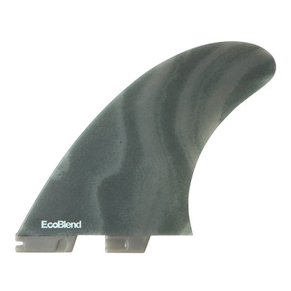 FCS II Mark Richards Twin + Stabilizer Fin Set - Eco Neo Glass Smoke Swirl