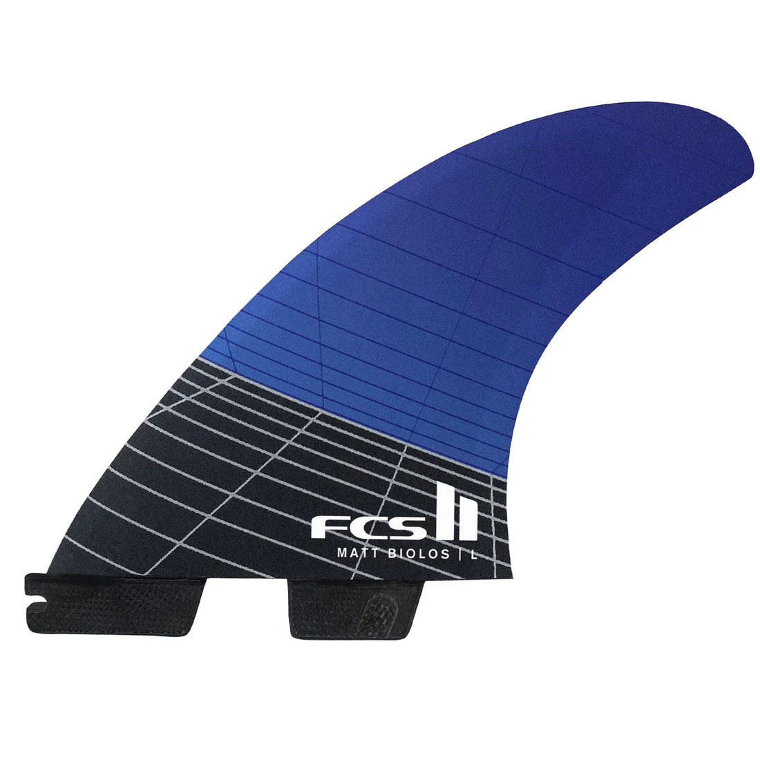 FCS II Matt Biolos Tri Fin Set - Large - Blue
