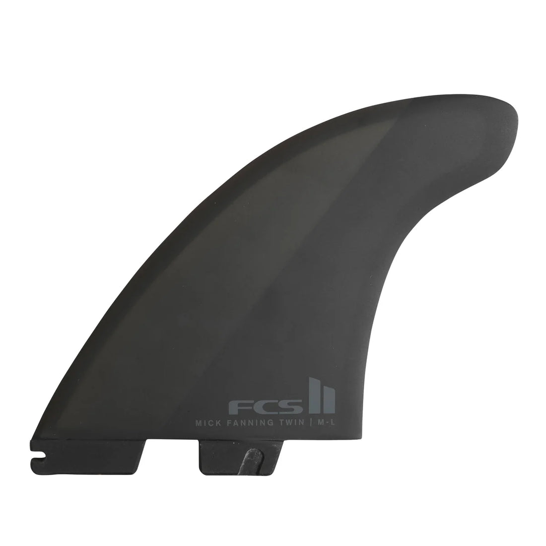 FCS II Mick Fanning Twin + 1 PC Twin Fins - Black/XL