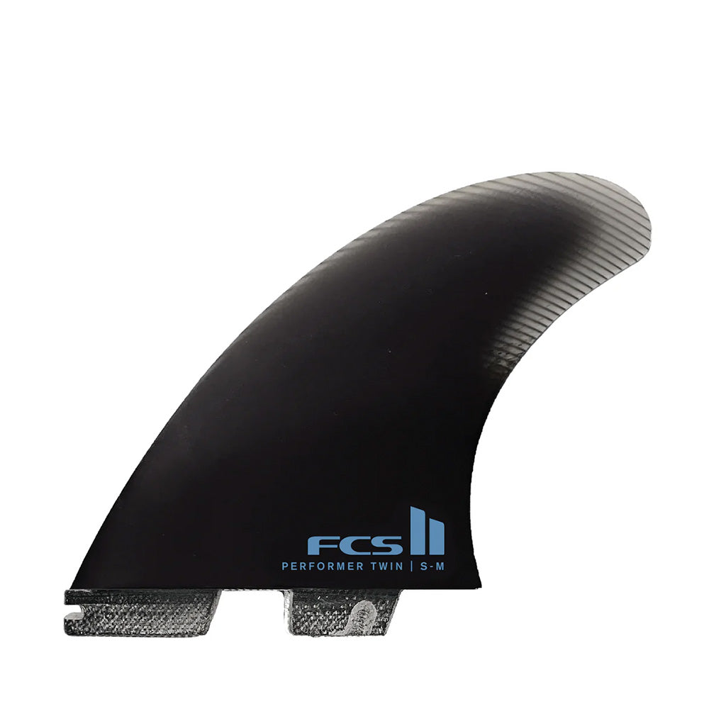 FCS II Performer Twin + 1 PG Twin Fins - Black/Small