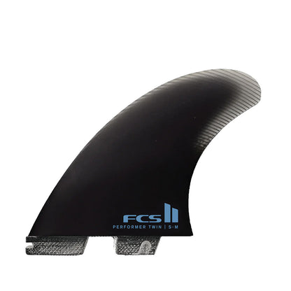 FCS II Performer Twin + 1 PG Twin Fins - Black/Small