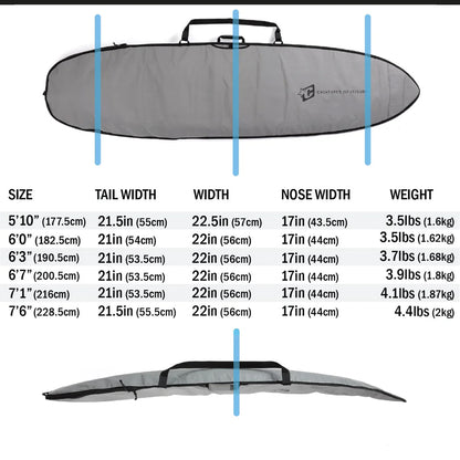 Creatures of Leisure Icon Lite Fish Surfboard Bag - Silver/Black