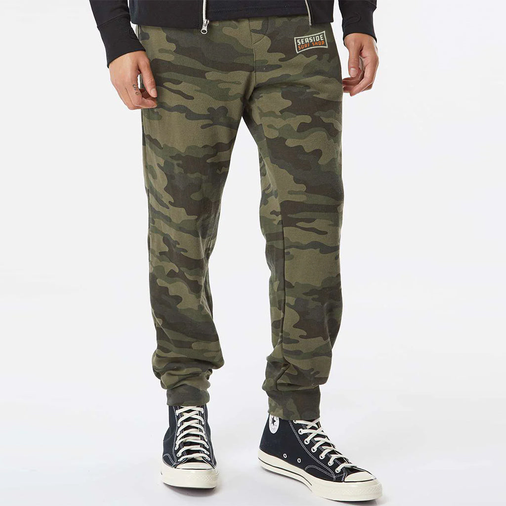 Seaside Surf Shop Dawn Patrol Sweatpants - Green Camo