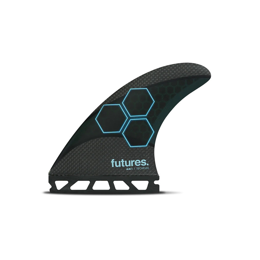 Futures Fins - AM1 Techflex Thruster - Black/Blue