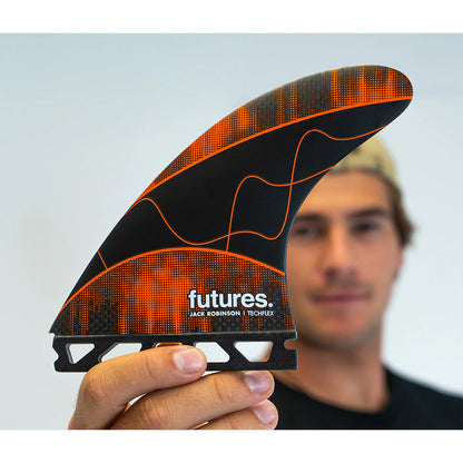 Futures Fins Jack Robinson Techflex Thruster - Orange/Large