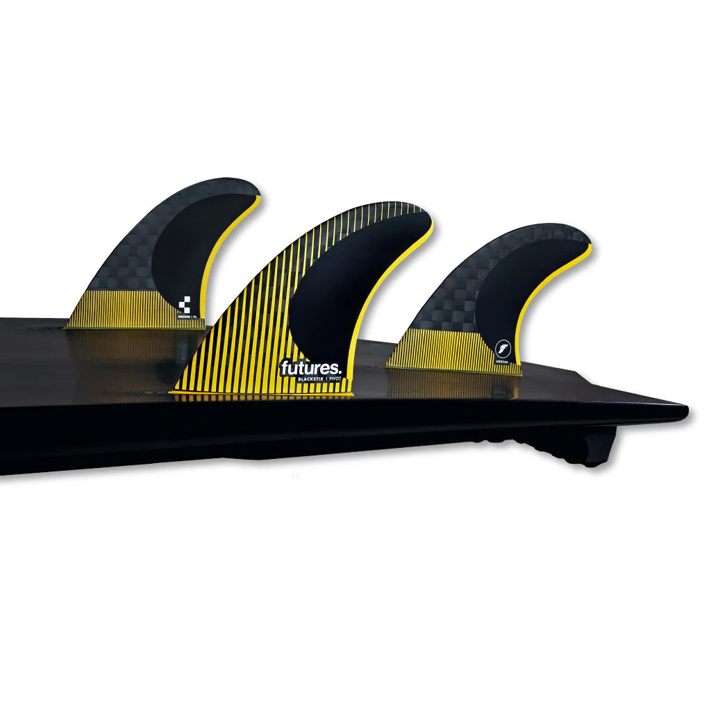 Futures Fins - P6 Blackstix Tri Fin Set - Yellow