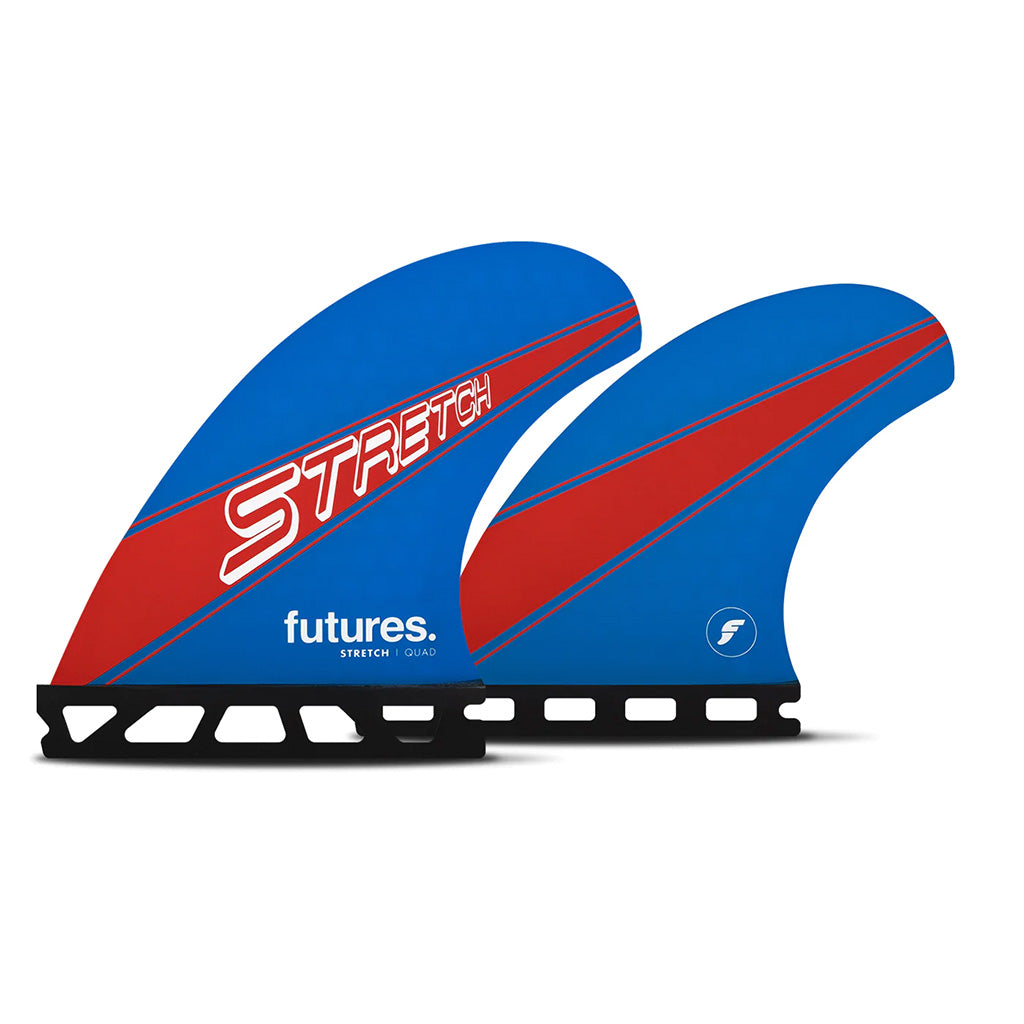 Futures Fins - Stretch Honeycomb Quad Set - Blue/Red