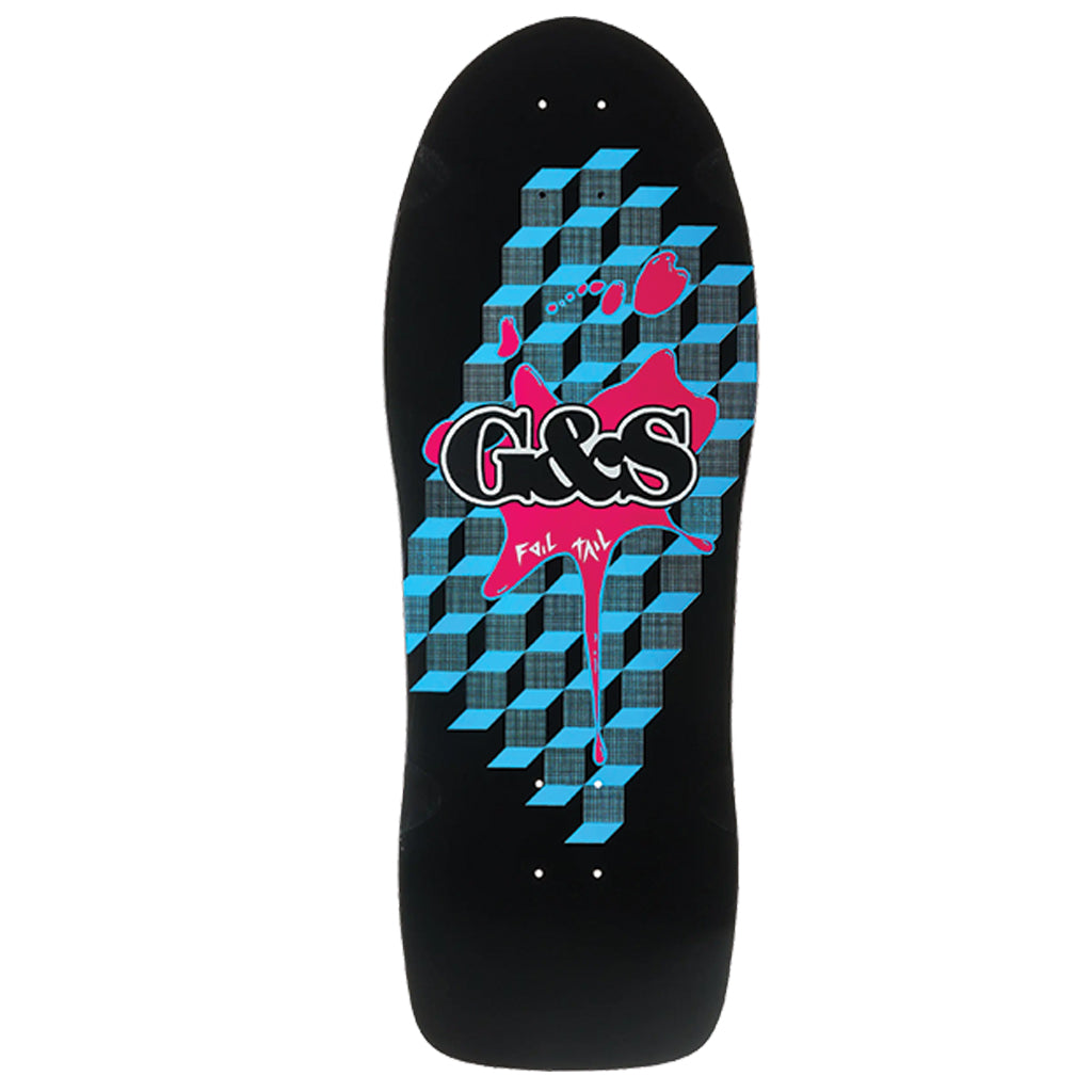 G&amp;S Foil Tail 984 ReIssue Deck 10.5x29.5" - Black/Blue