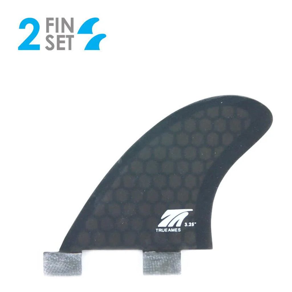 True Ames 3.25" FCS Sidebites - Smoke Hexcore
