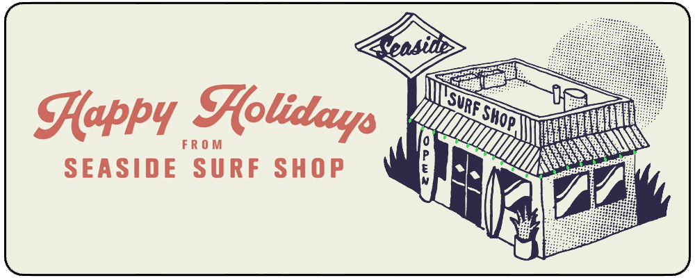 Happy Holidays from Seaside Surf Shop  Animated Christmas Lights