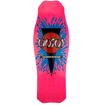 Hosoi Skateboards NEON O.G. Hammerhead Splat Deck– 10.5" x 31" - Hot Pink