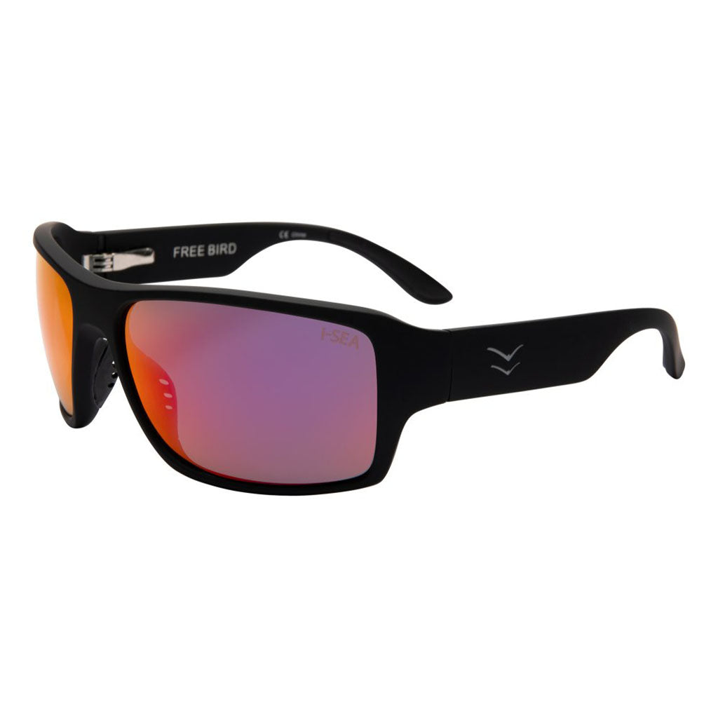 I-SEA Free Bird - Black Rubber/Red Polarized Lens