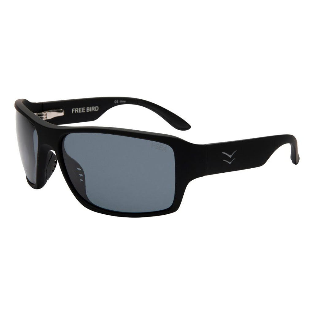 I-SEA Free Bird - Black Rubber/Smoke Polarized Lens
