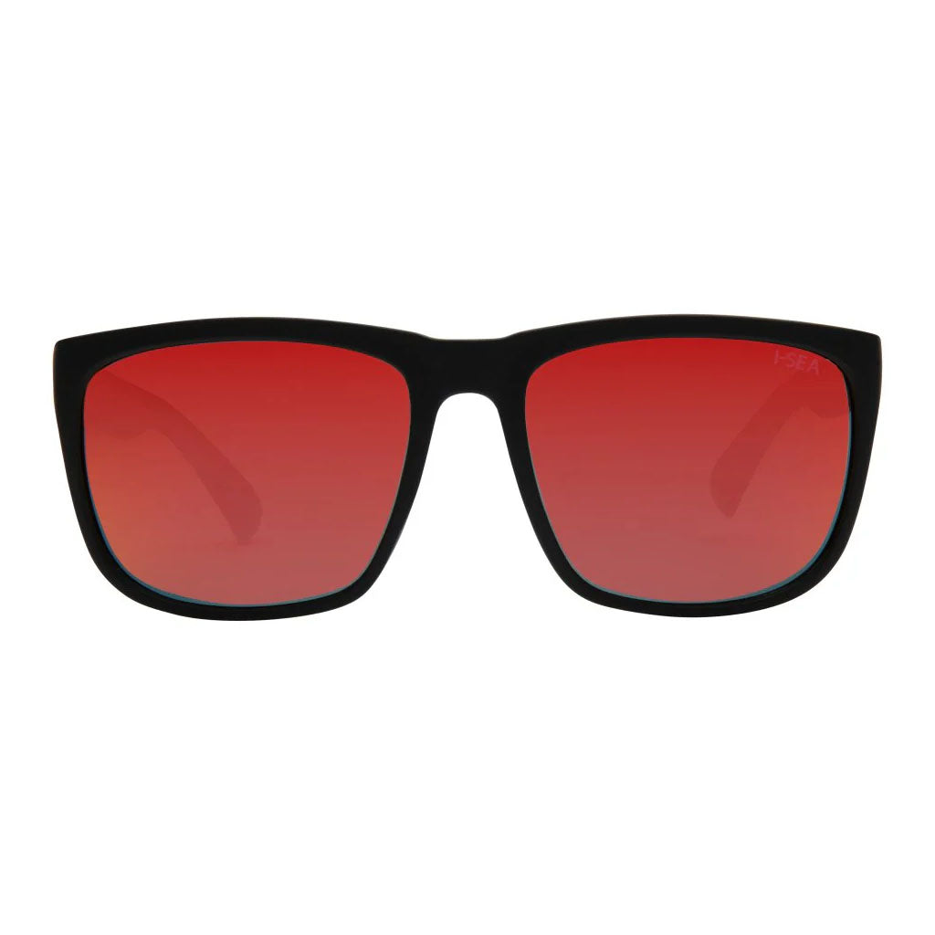 I-SEA Wyatt - Black/Red Polarized Lens