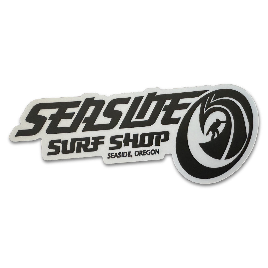 Seaside Surf Shop - OG Instinct Sticker - 5x2&quot; Black - Seaside Surf Shop 
