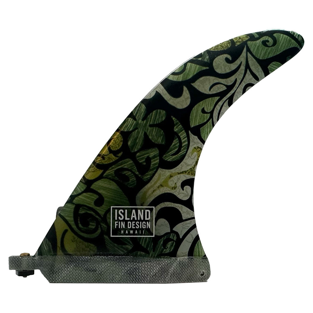 Island Fin Design- 8.0" Ahi - Aloha Print