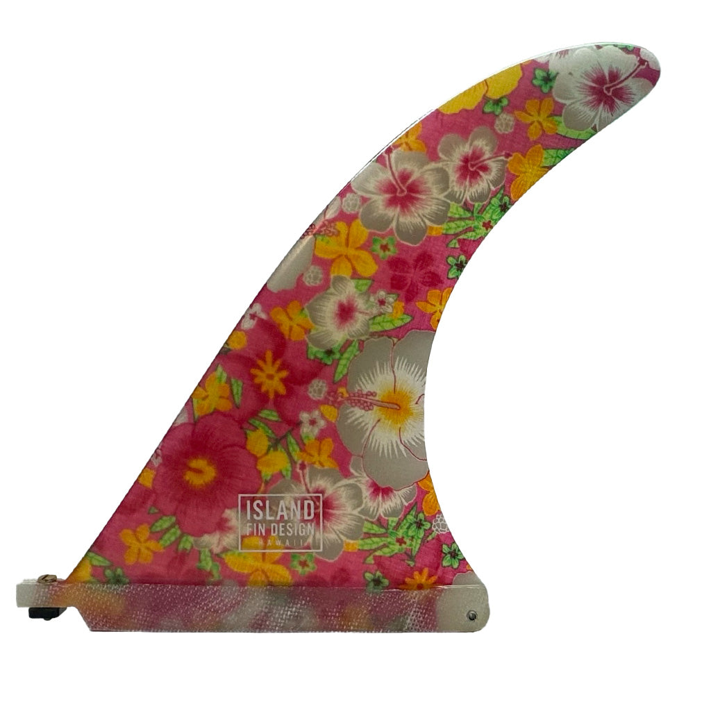 Island Fin Design- 9.5" IWA Fin - Aloha Print