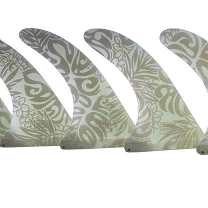 Island Fin Design - 9.5&quot; Lei Day Fin - Aloha Print