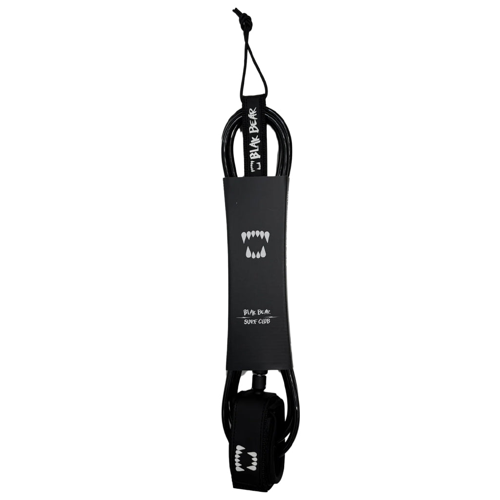 Blak Bear Surf Club The Ledge Surfboard Leash 9ft - Black