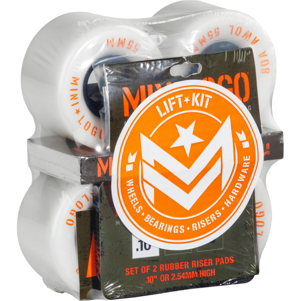 Mini Logo A.W.O.L. Lift Kit 55mm 80a Green Skateboard Wheels