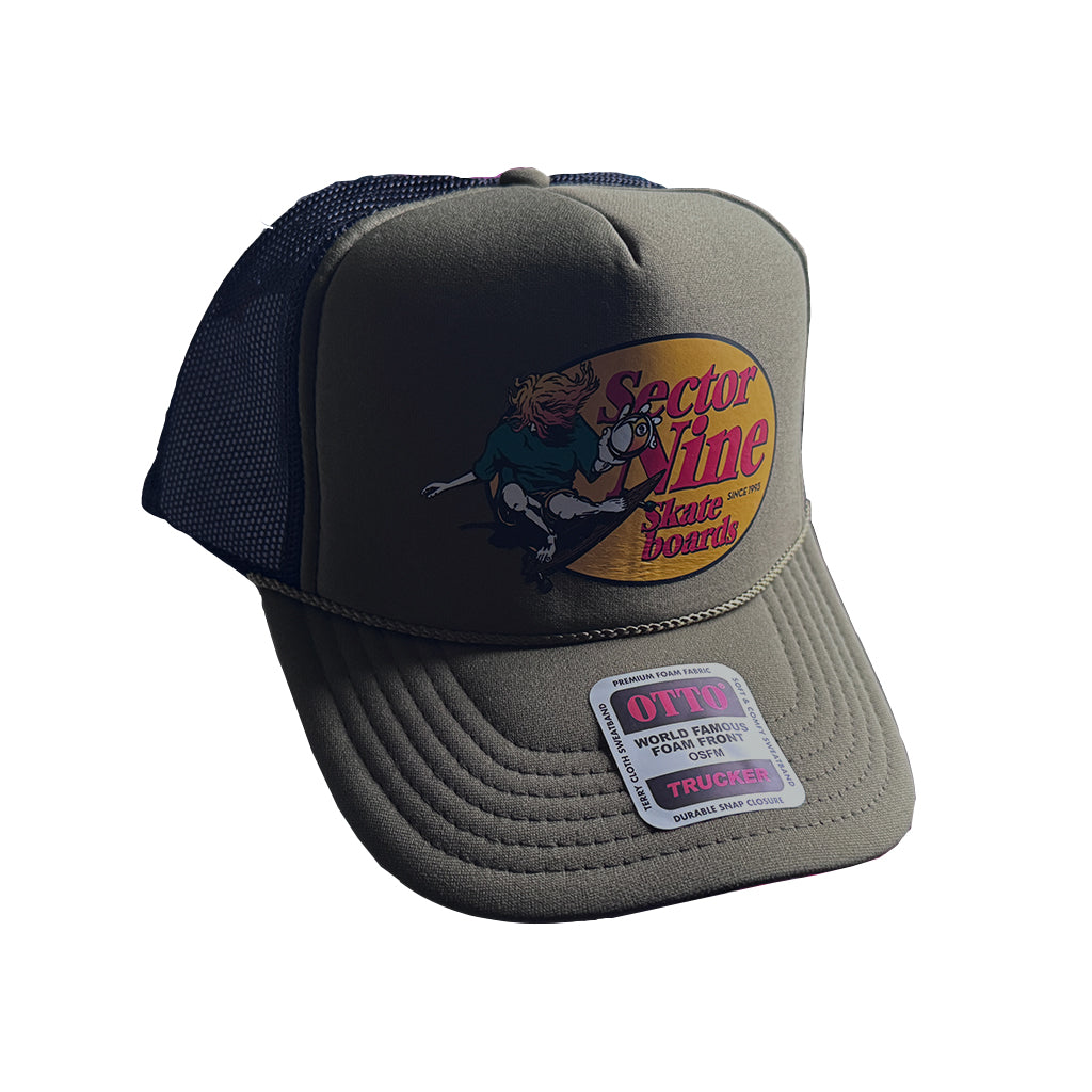 Sector 9  Sunset Niner Trucker Snapback Hat - Select Color