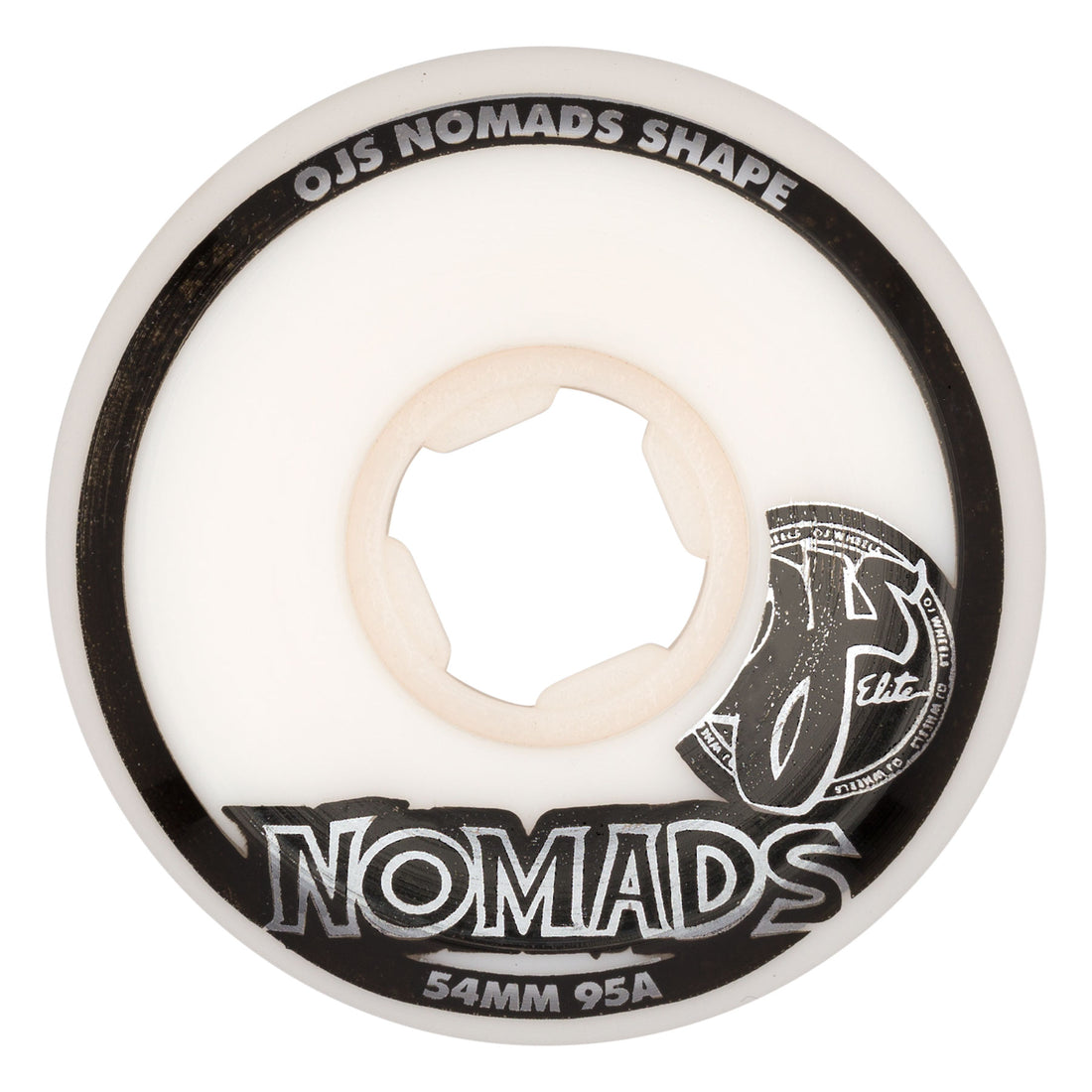 OJ 54mm Elite White Nomads 95a Wheels