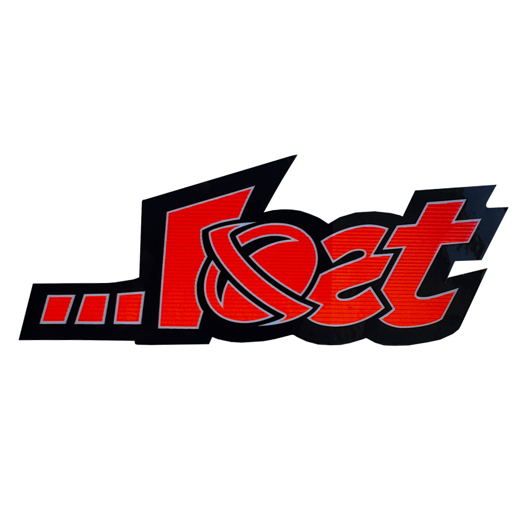 Lost Surfboards Planet Lam - Fade Flo Orange Sticker - Mini or Large