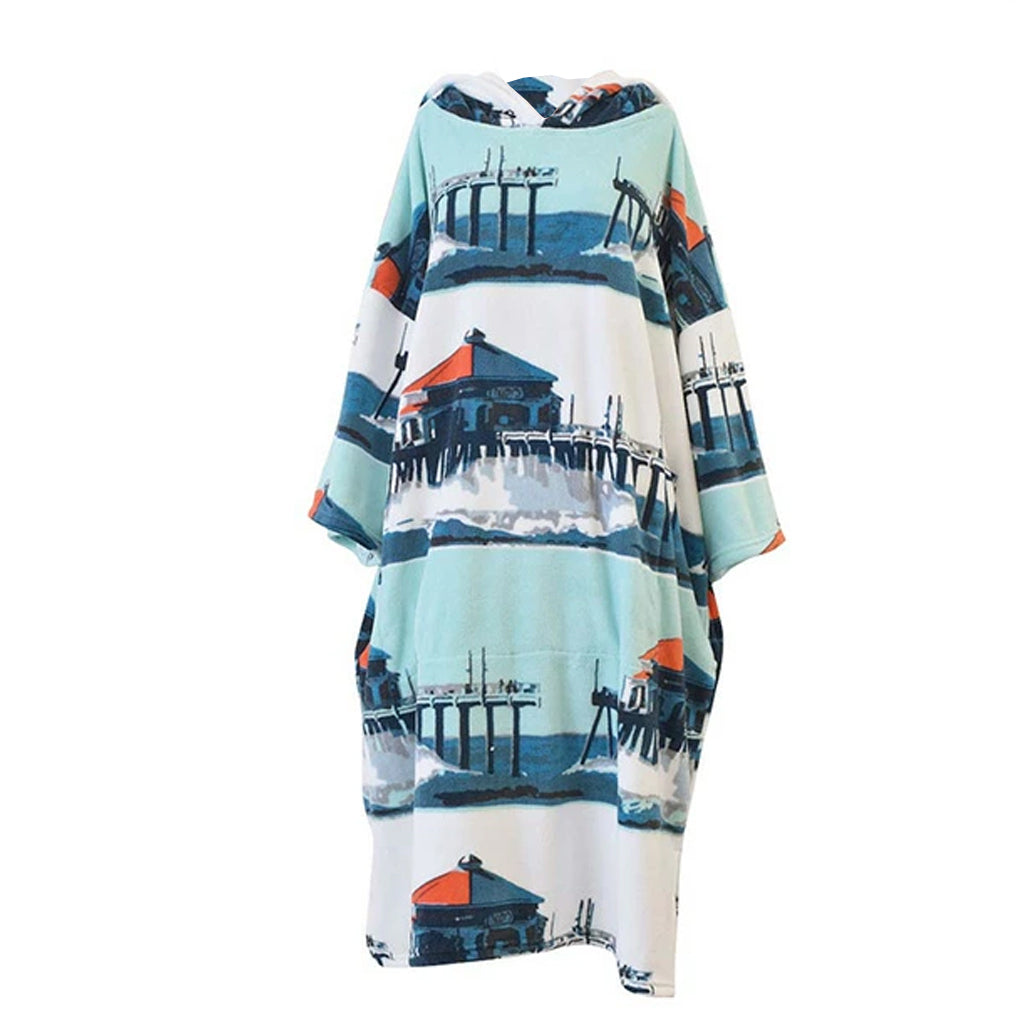 Blocksurf TLS Microfleece Wetsuit Changing Robe/Poncho - PIA