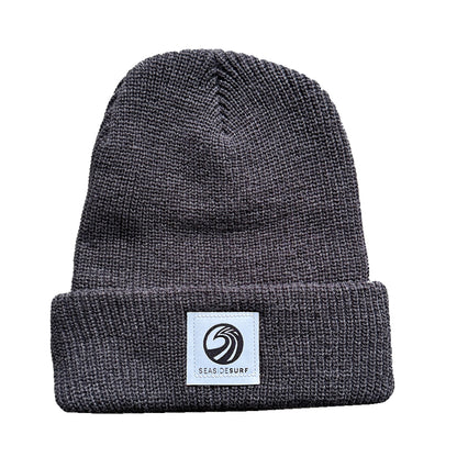 Seaside Surf Shop Wave Patch Logo  Beanie - Perfect Knit