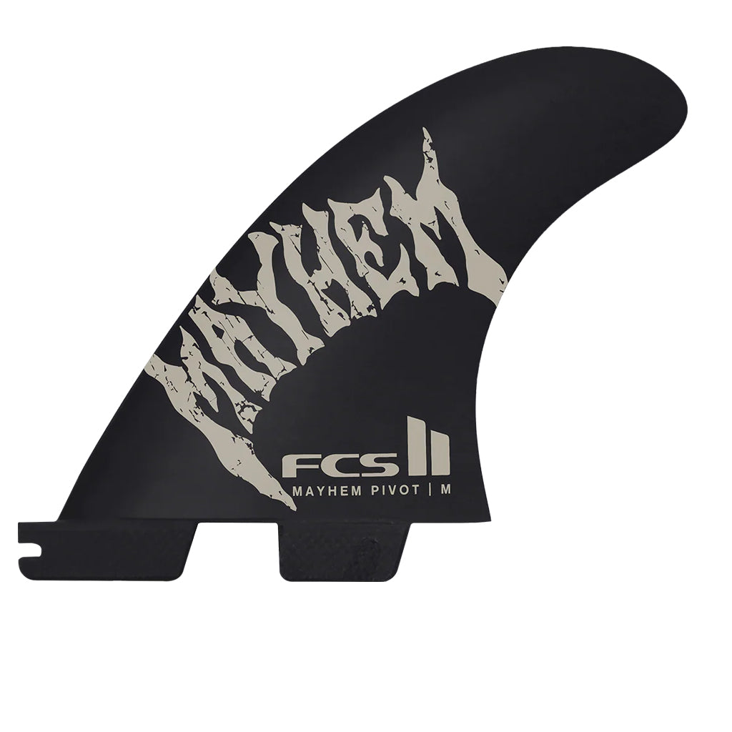 FCS II Mayhem Pivot PC Carbon Tri Fins Sand Medium