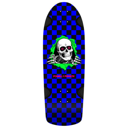 Powell Peralta OG Ripper Checker Reissue Skateboard Deck Blacklight - 10 x 30