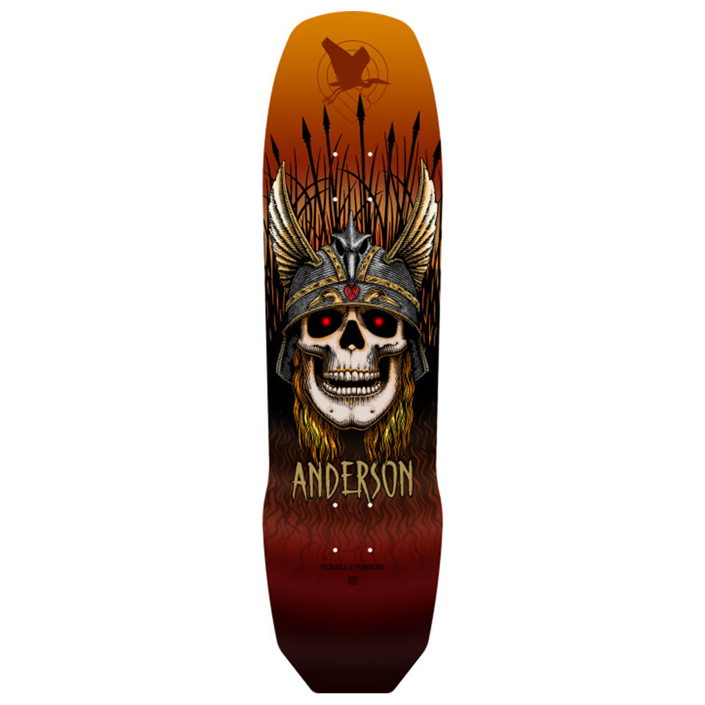 Powell Peralta Pro Andy Anderson Heron 7-Ply Maple Skateboard Deck Rust - 8.45 x 31.8