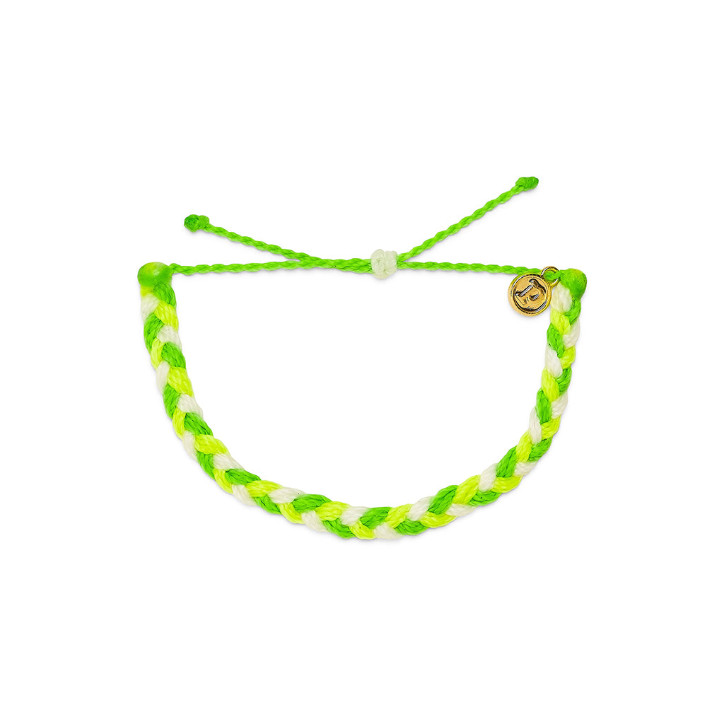 Pura Vida Braided Bracelet - Lemon Lime