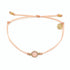 Pura Vida Gold Rose Quartz Bracelet - Blush