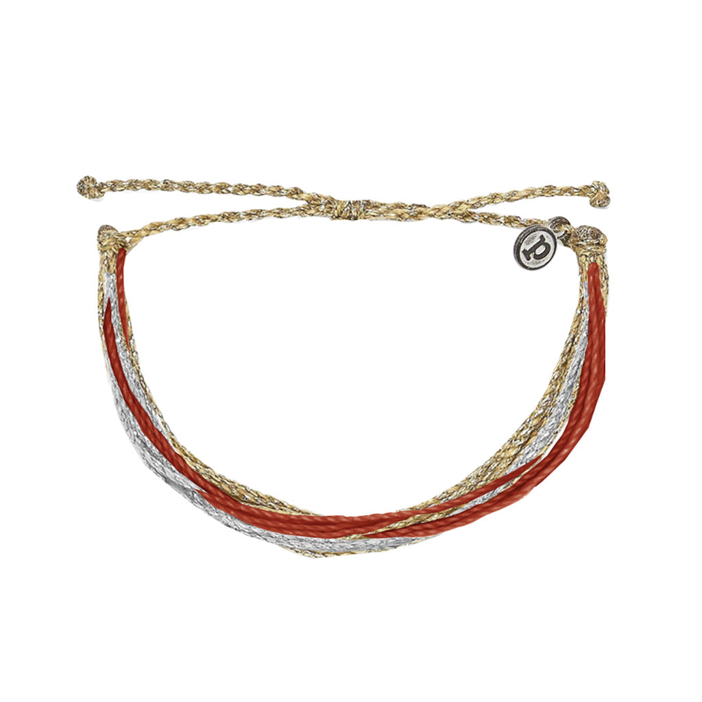 Pura Vida Original Bracelet : Gold Red Silver