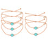 Pura Vida Riviera Stone Bezel Bracelet - Blush