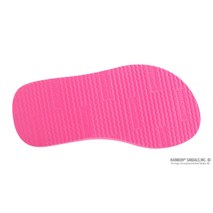 Rainbow The Grombow - Soft Rubber Top Sole with 1&quot; Strap and Pin line - Pink