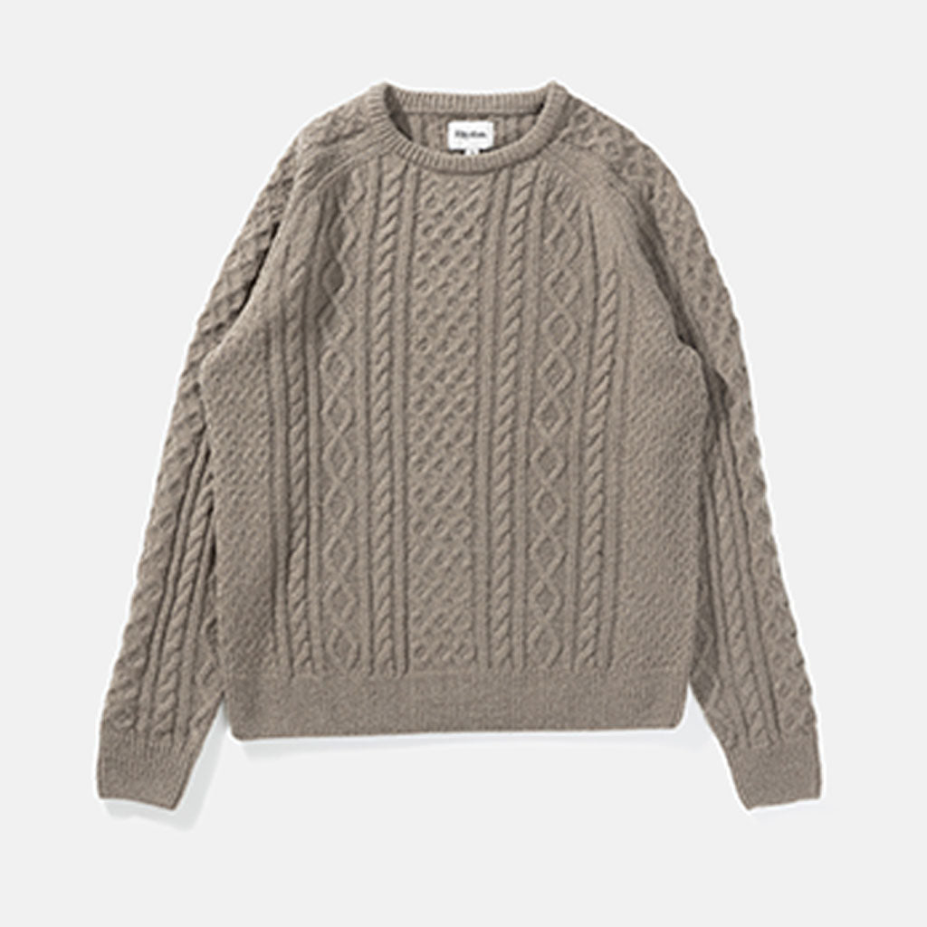 Rhythm Mens Mohair Fishermans Knit - Sand