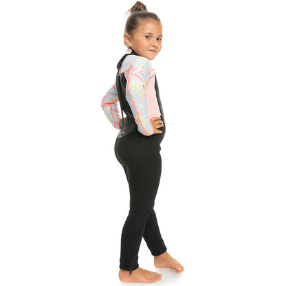 Roxy Prologue Girls 4/3mm Back Zip Wetsuit - Tanager/Floral