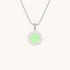 Saint Christopher Small Medal - Emerald/Petal
