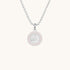 Saint Christopher Small Medal - Silver/Petal